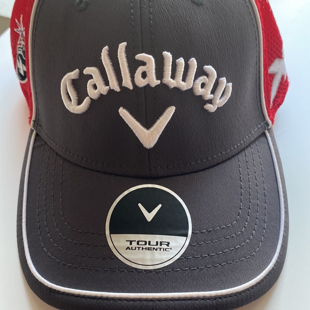 Callaway Golf Odyssey | XHOT | Bomb Crimson | Mesh Stretch | Fitted | Cap - Picture 2 of 13
